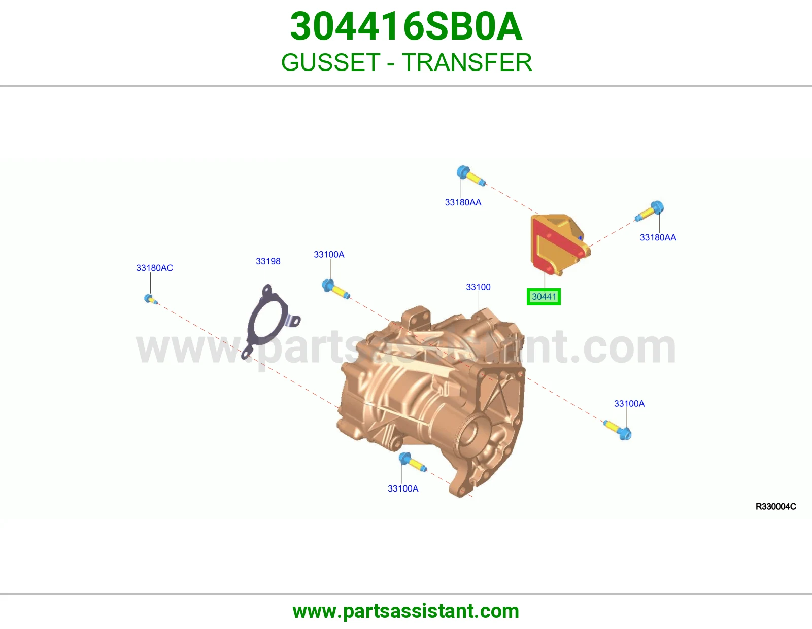زاوية تقوية دبل 304416SB0A
