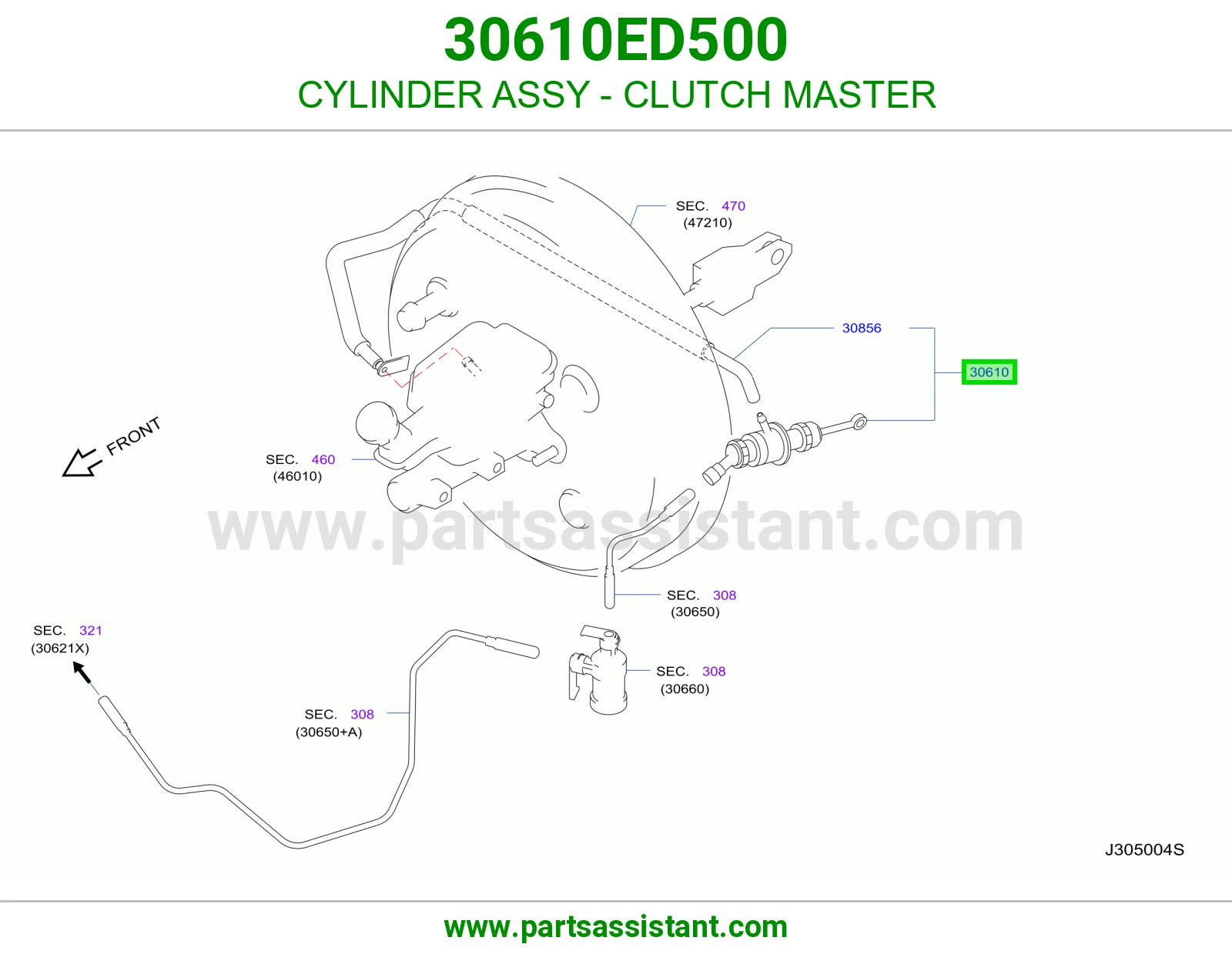 علبه كلتش فوق 30610ED500