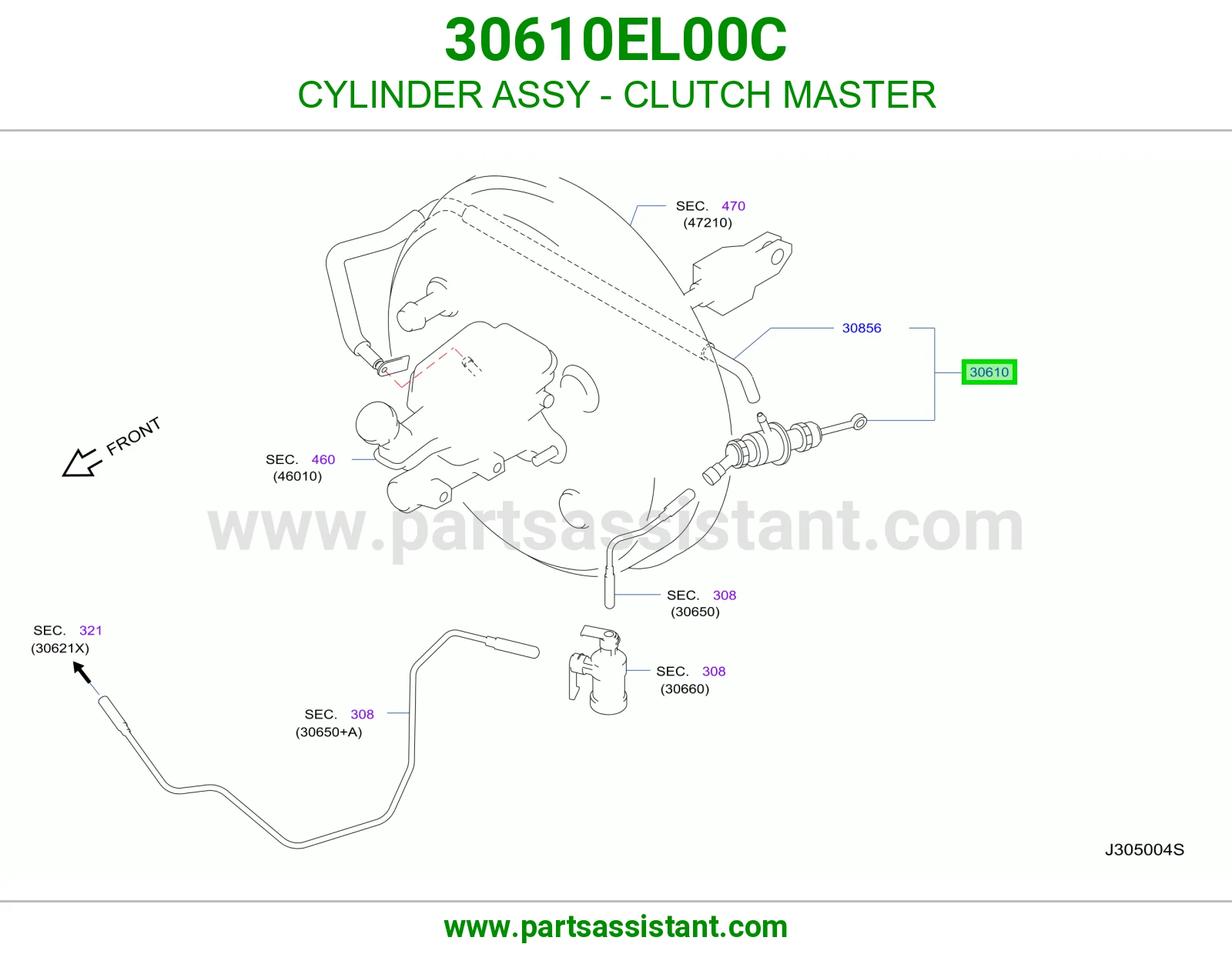 علبه كلتش فوق 30610EL00C