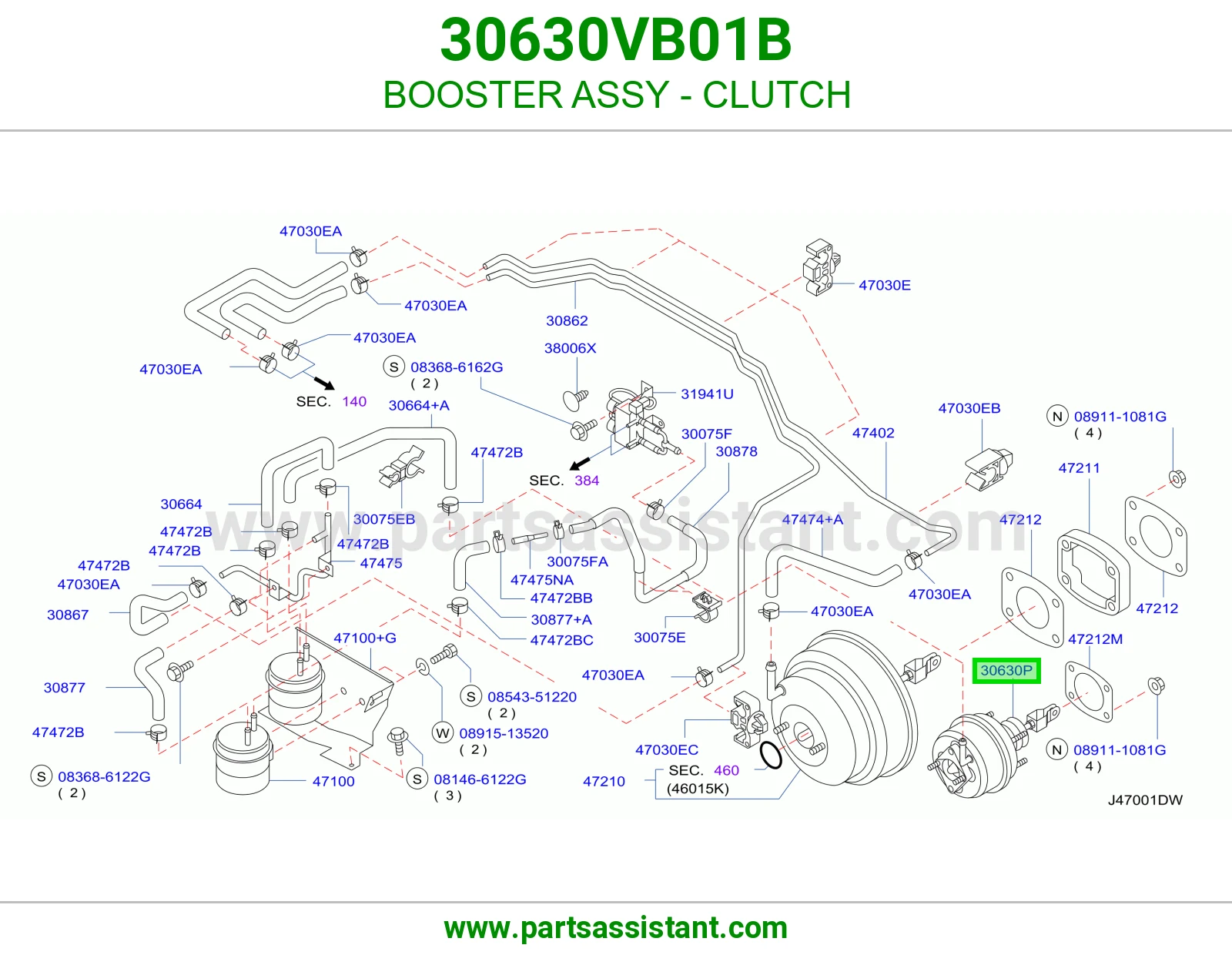 باكم كلتش 30630VB01B