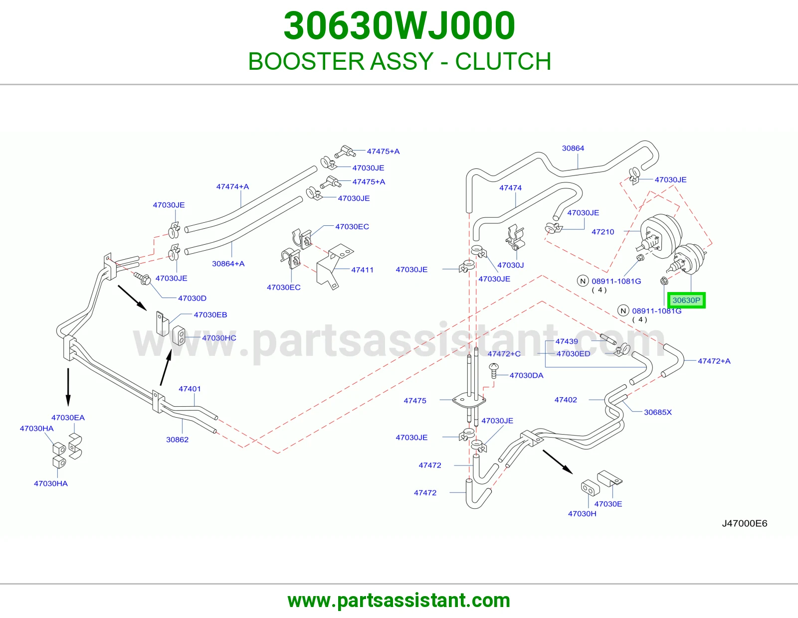 باكم كلتش 30630WJ000