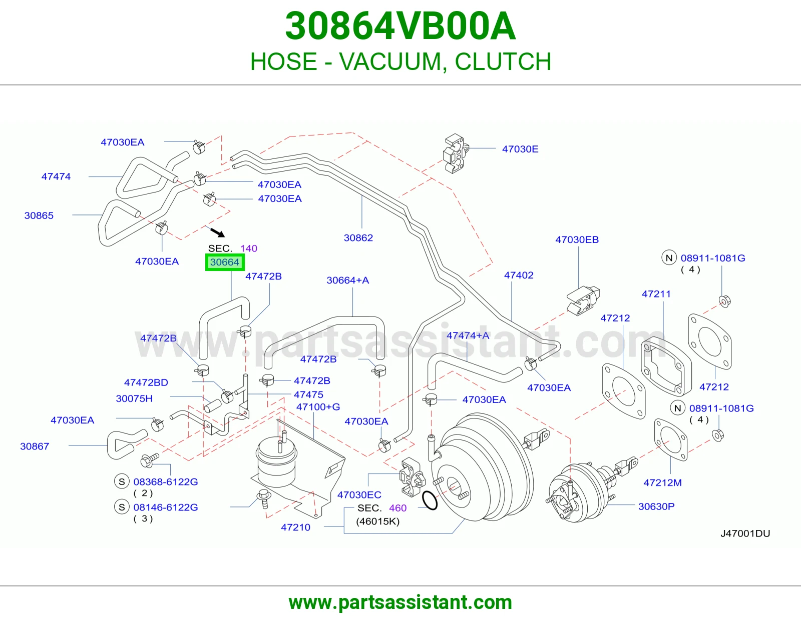 لي باكم فرامل 30864VB00A