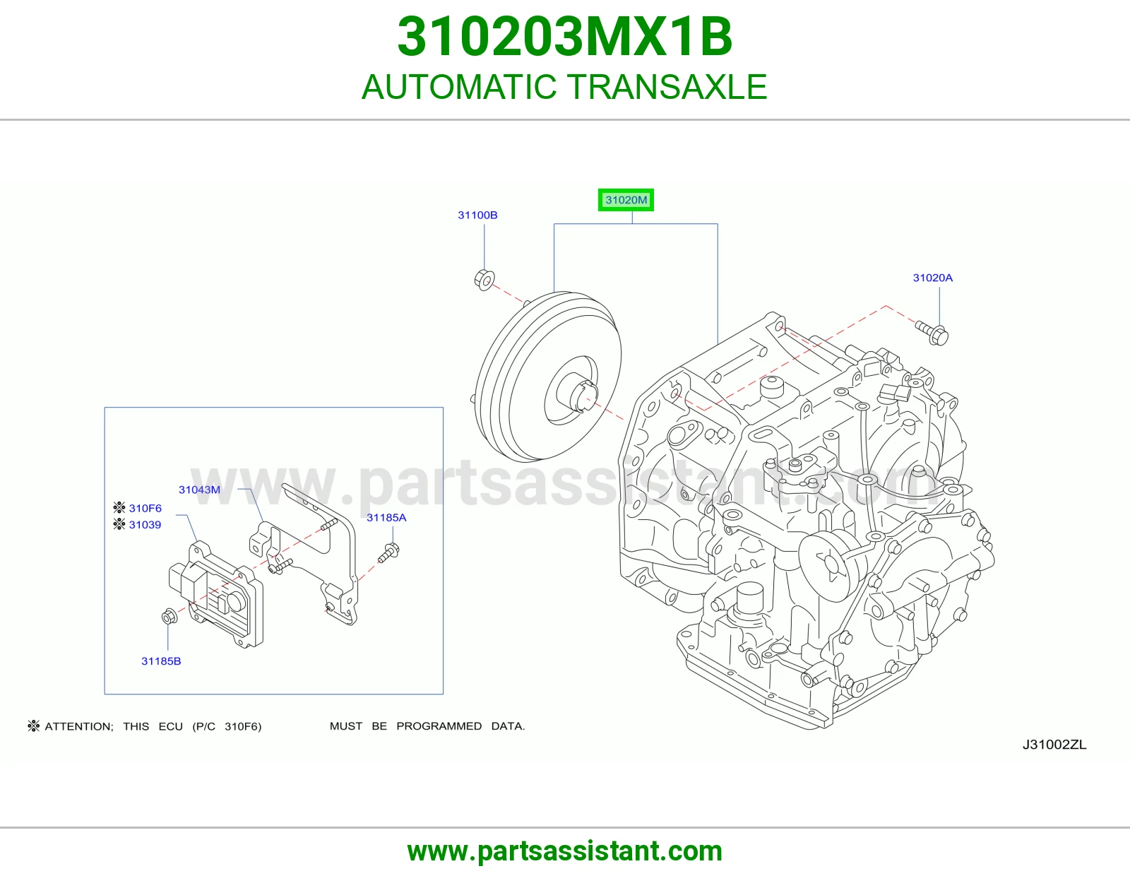 قير كامل 310203MX1B