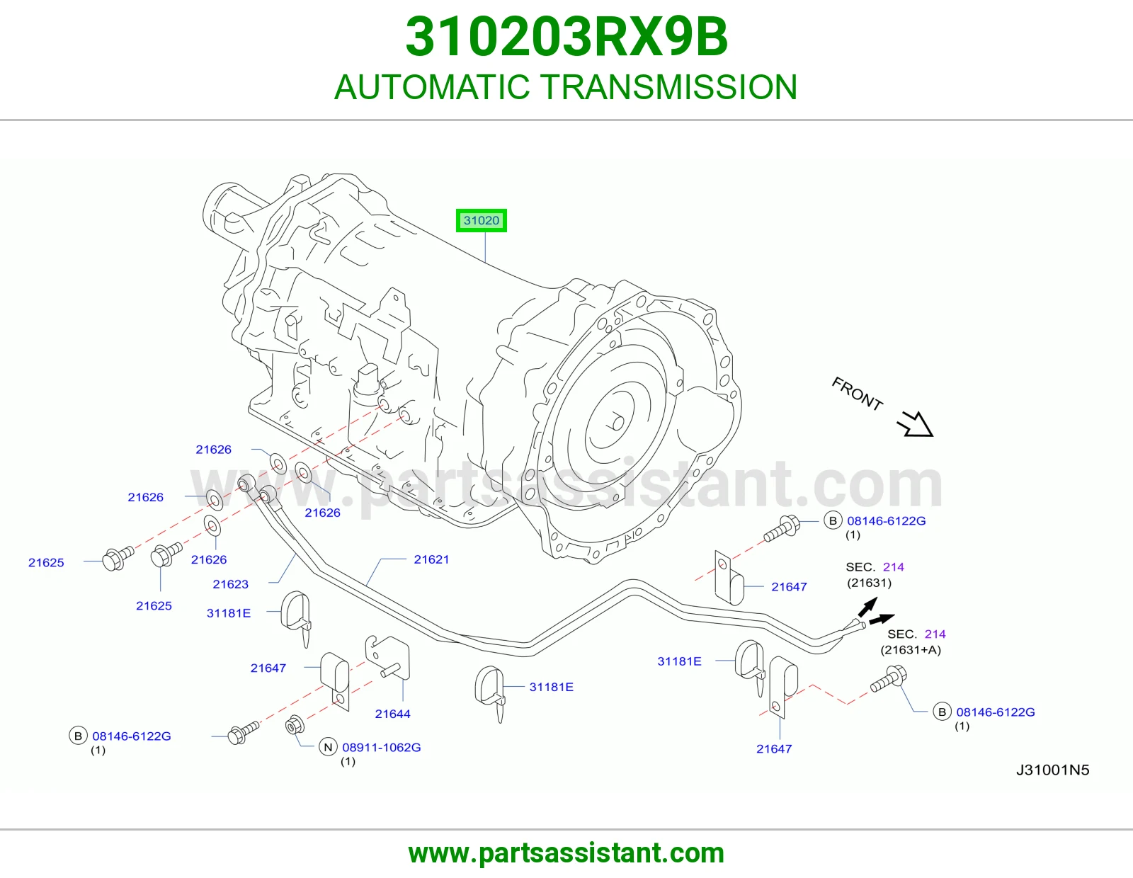 قير كامل 310203RX9B