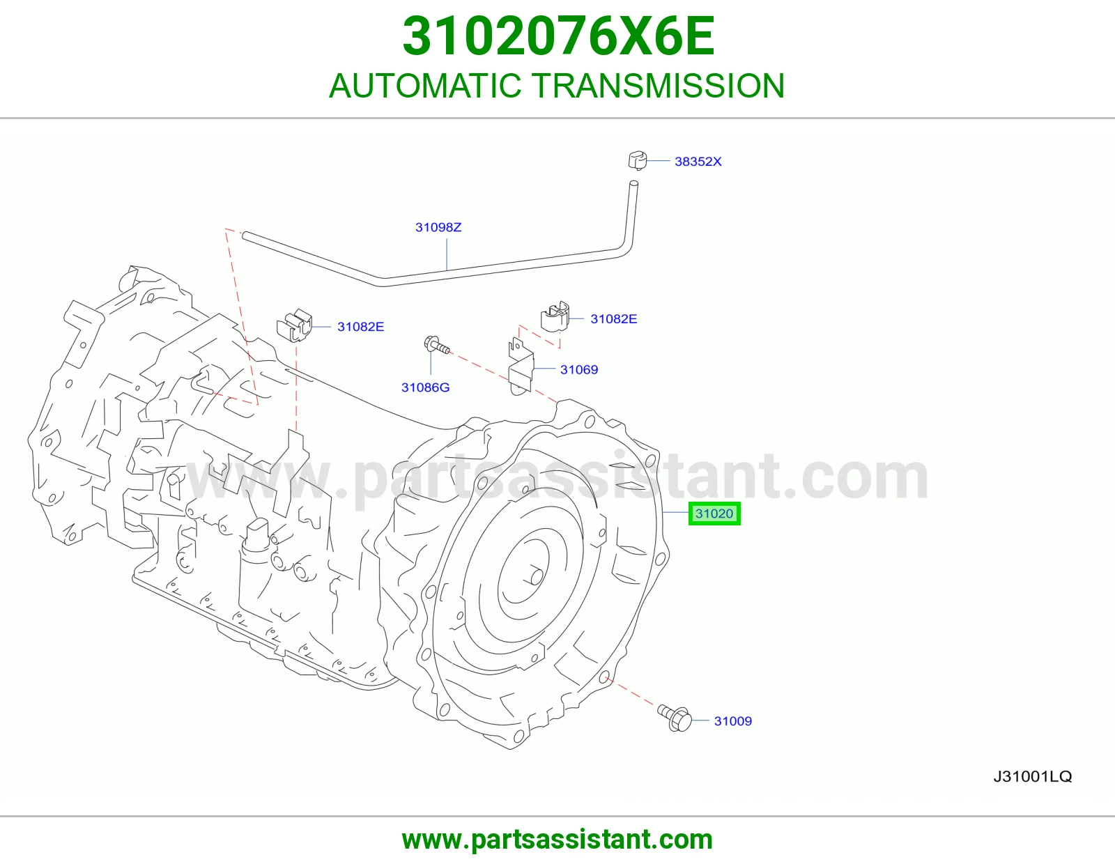 AUTOMATIC TRANSMISSION 3102076X6E