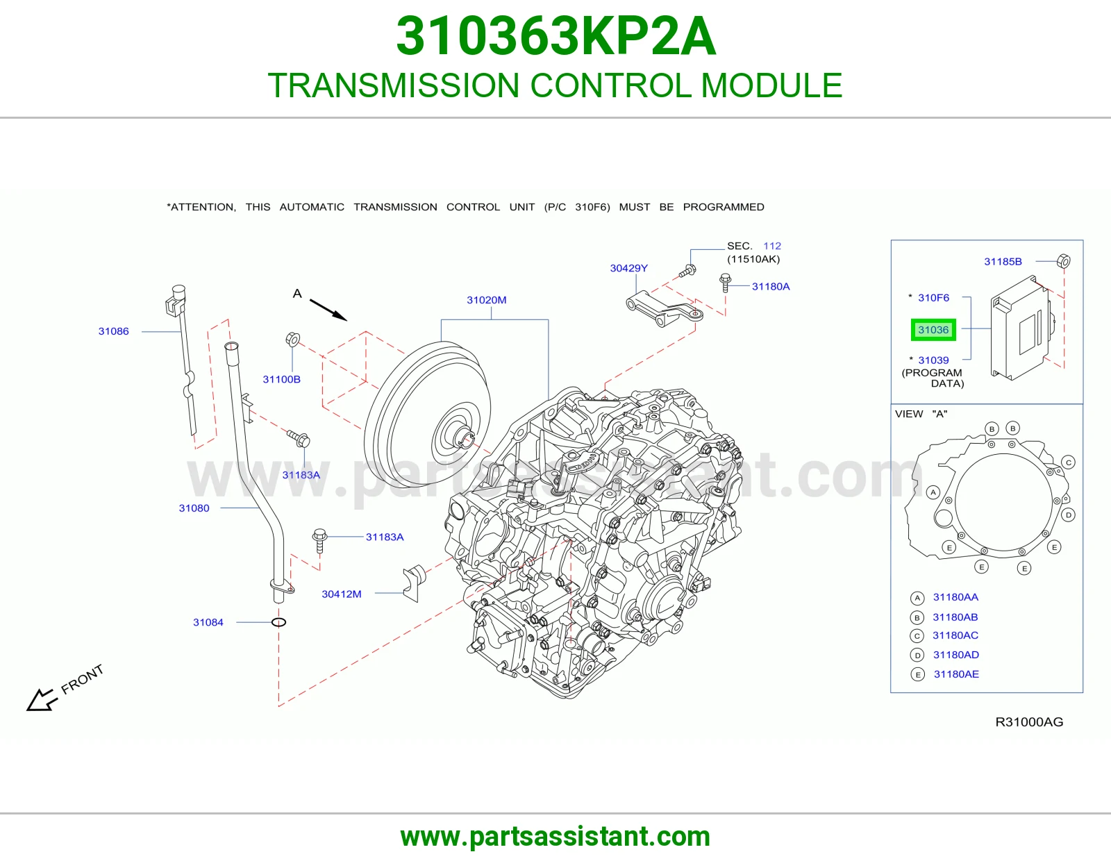 كمبيوتر قير 310363KP2A