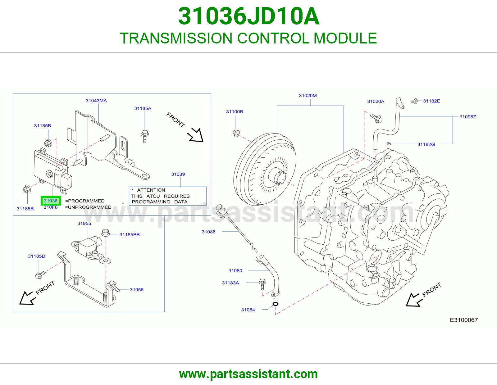 كمبيوتر قير 31036JD10A