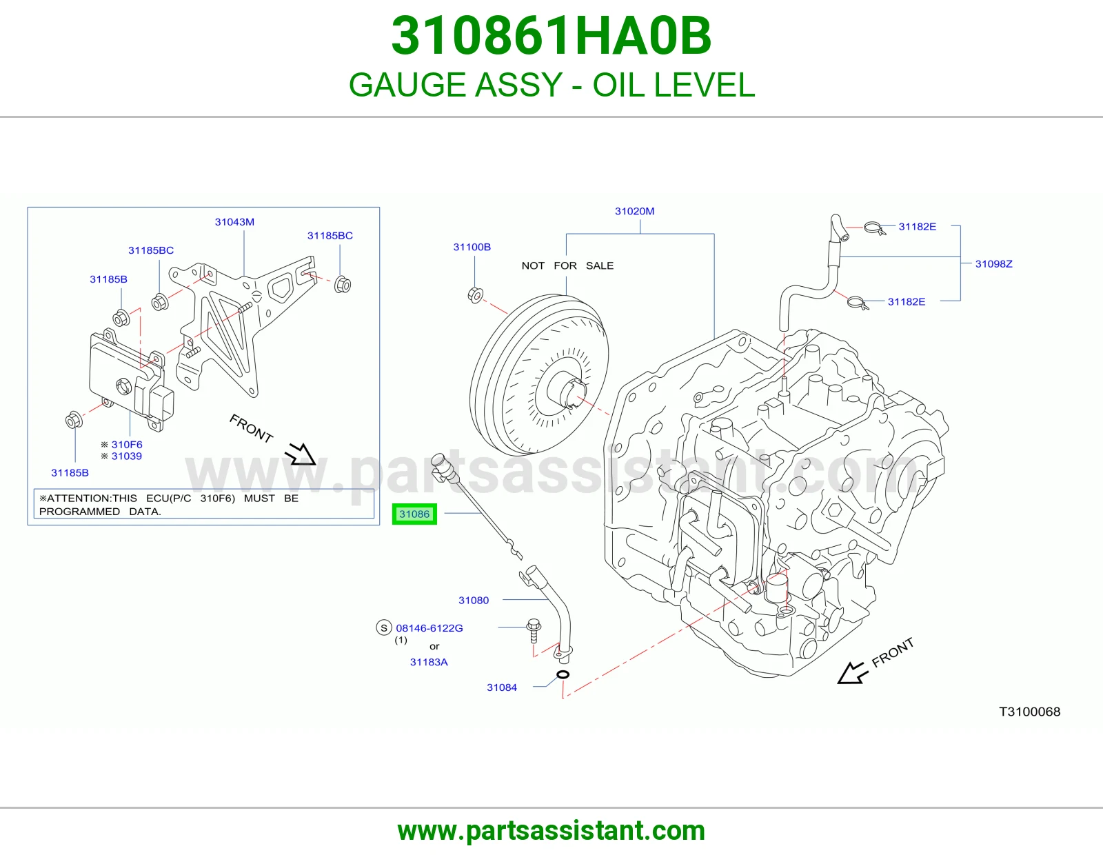 عيار زيت قير 310861HA0B