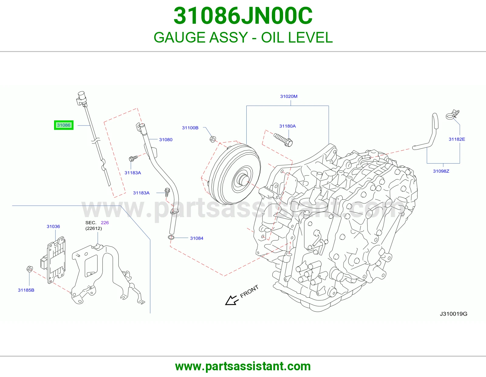 عيار زيت قير 31086JN00C