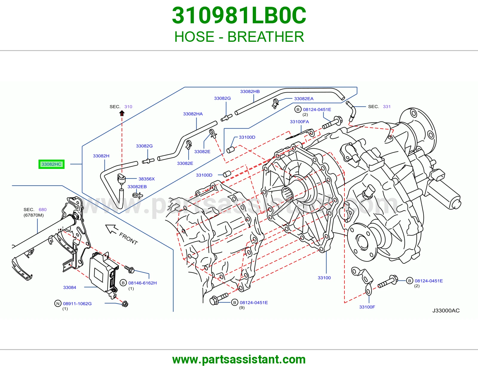 لي فتحة تنفيس 310981LB0C