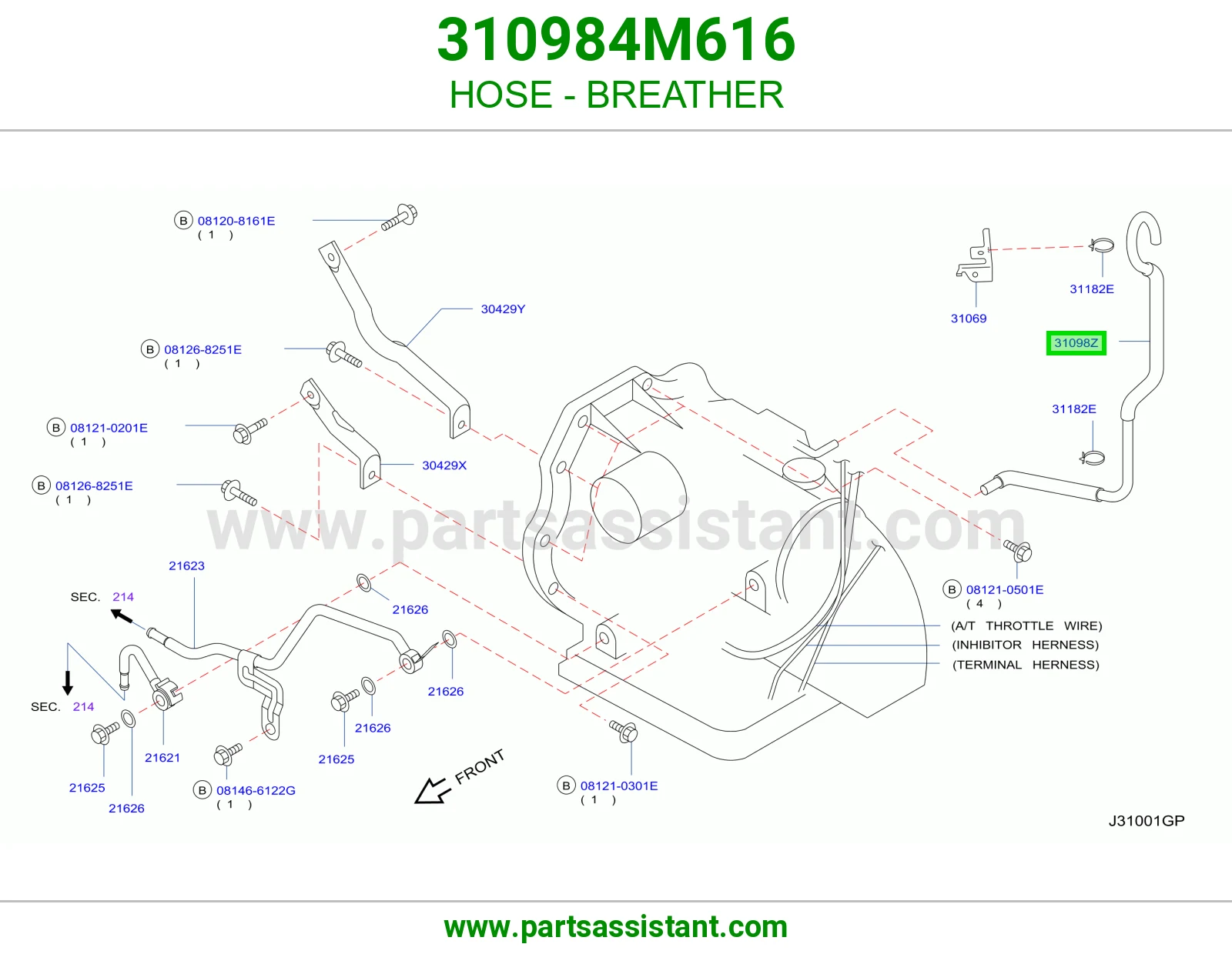 لي فتحة تنفيس 310984M616