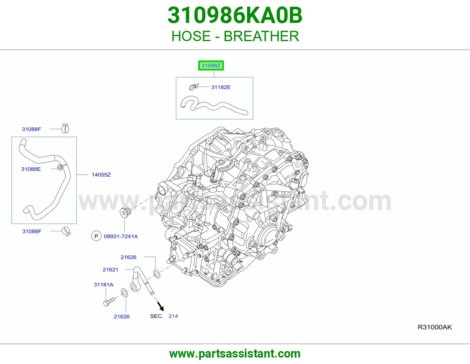 لي فتحة تنفيس 310986KA0B