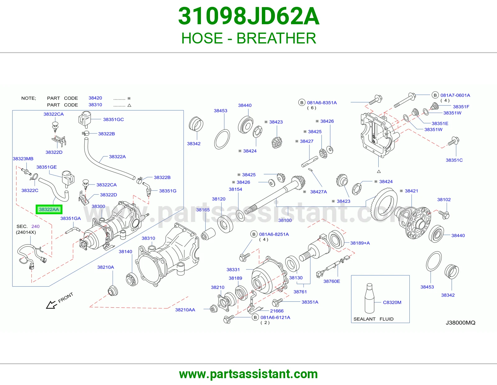 لي فتحة تنفيس 31098JD62A