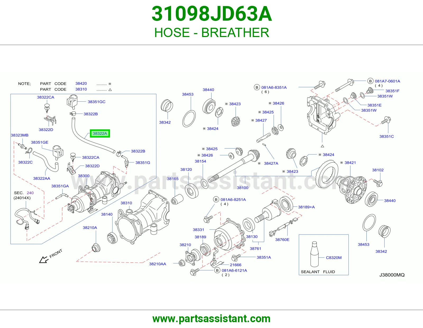 لي فتحة تنفيس 31098JD63A