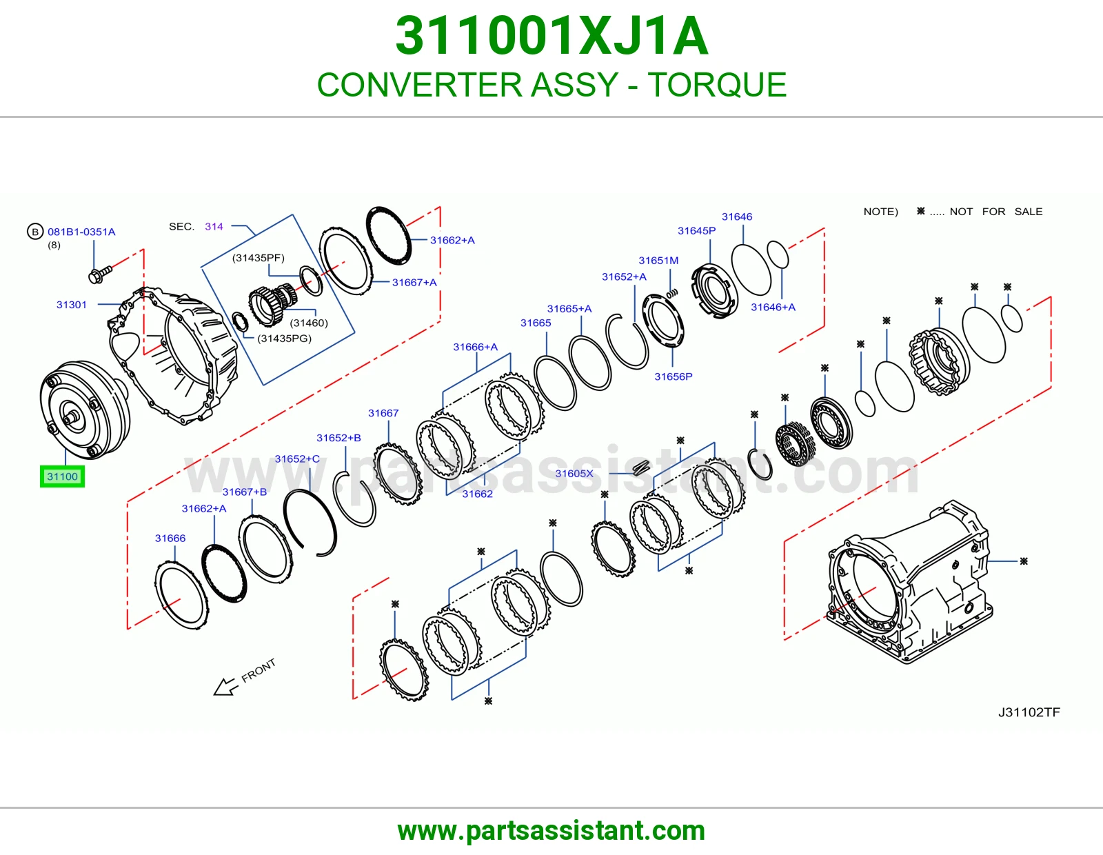 طنجره قير 311001XJ1A