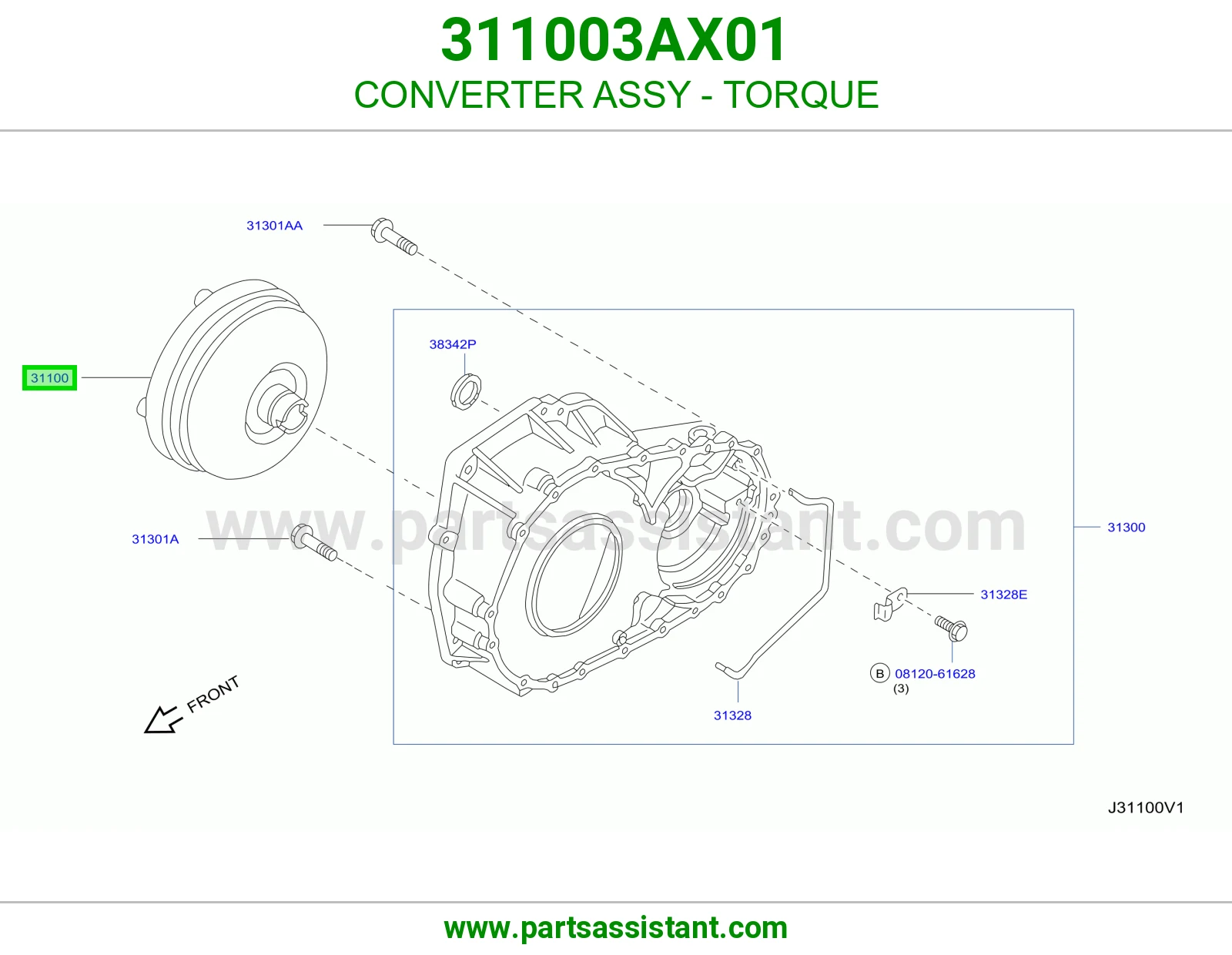 طنجره قير 311003AX01
