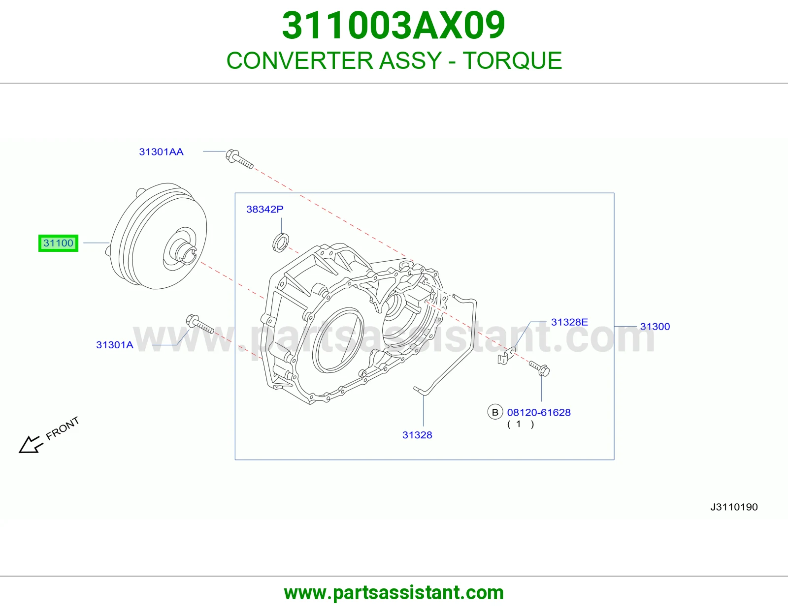 طنجره قير 311003AX09