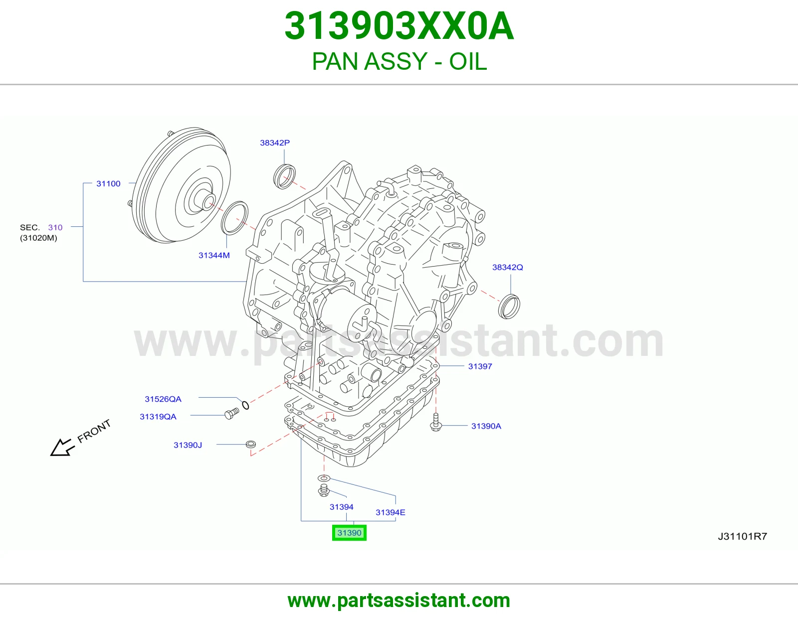 كرتير قير 313903XX0A