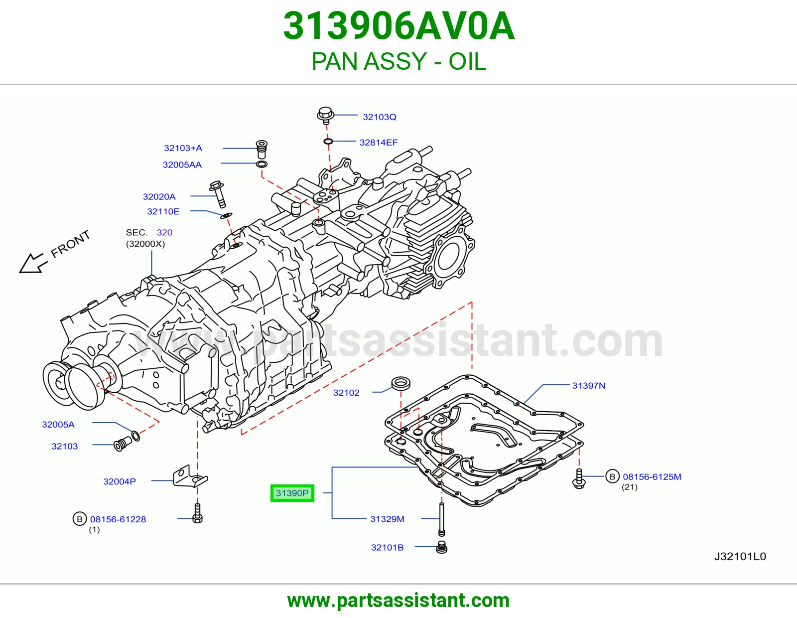 كرتير زيت كامل 313906AV0A