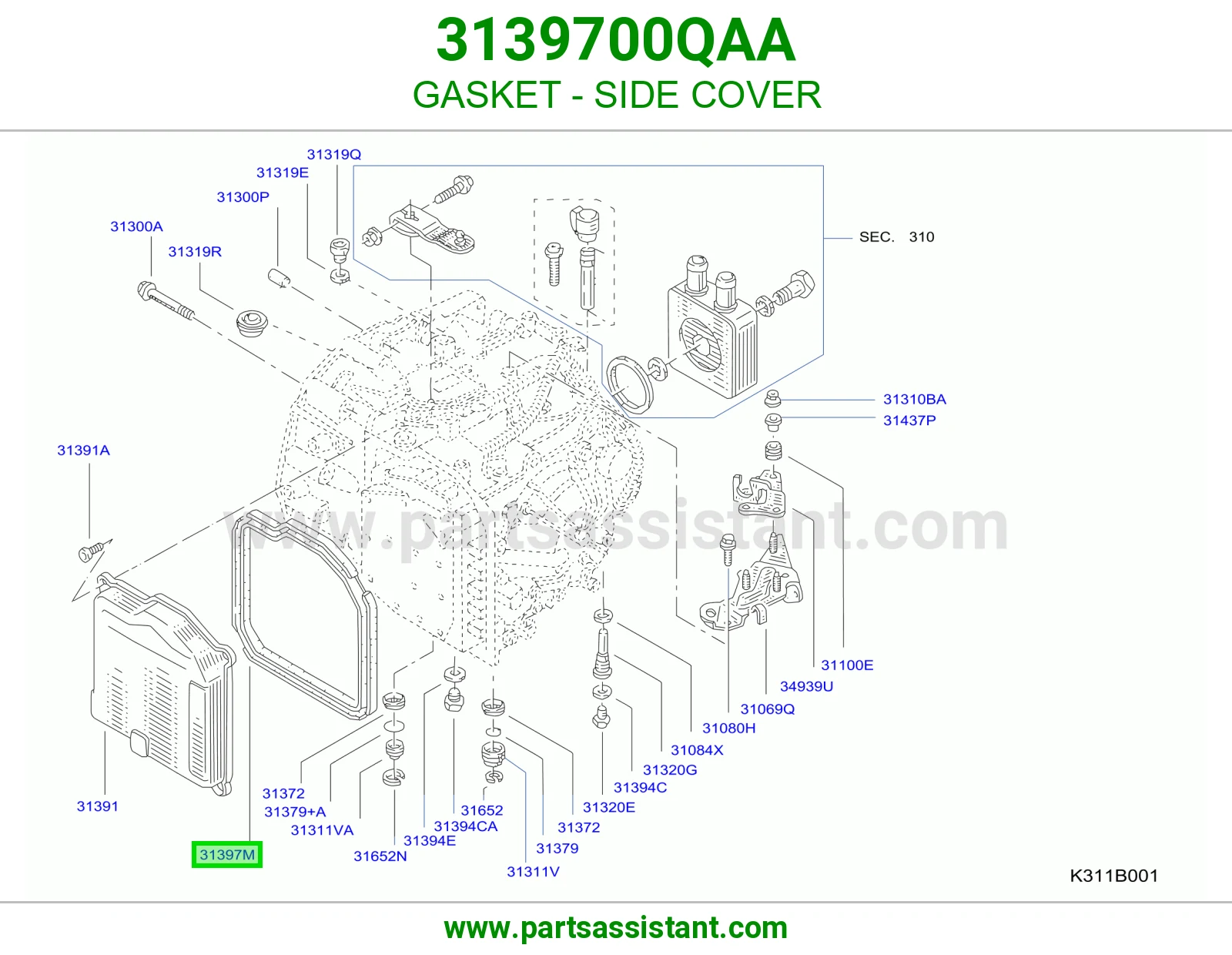 وجه كرتير قير 3139700QAA