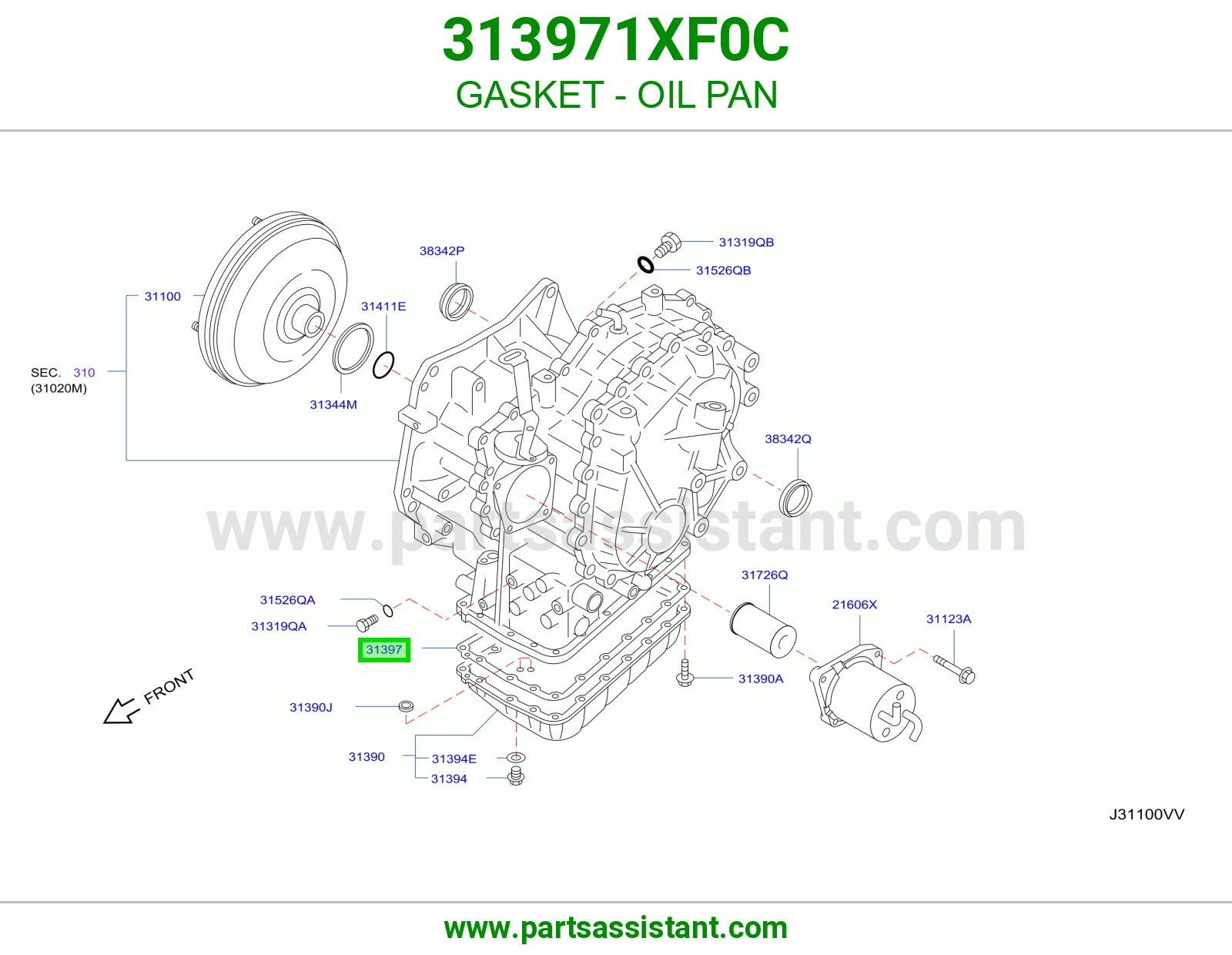 وجه كرتير قير 313971XF0C