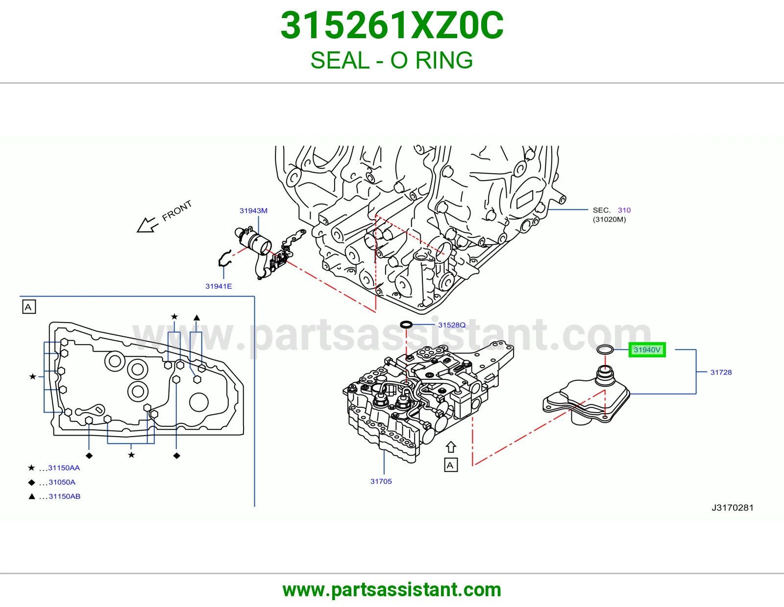 حساس تعشيق قير 315261XZ0C