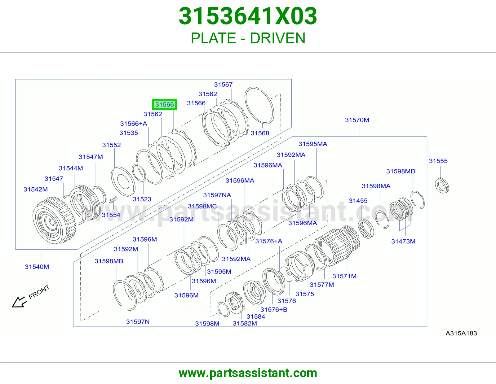 PLATE - DRIVEN 3153641X03