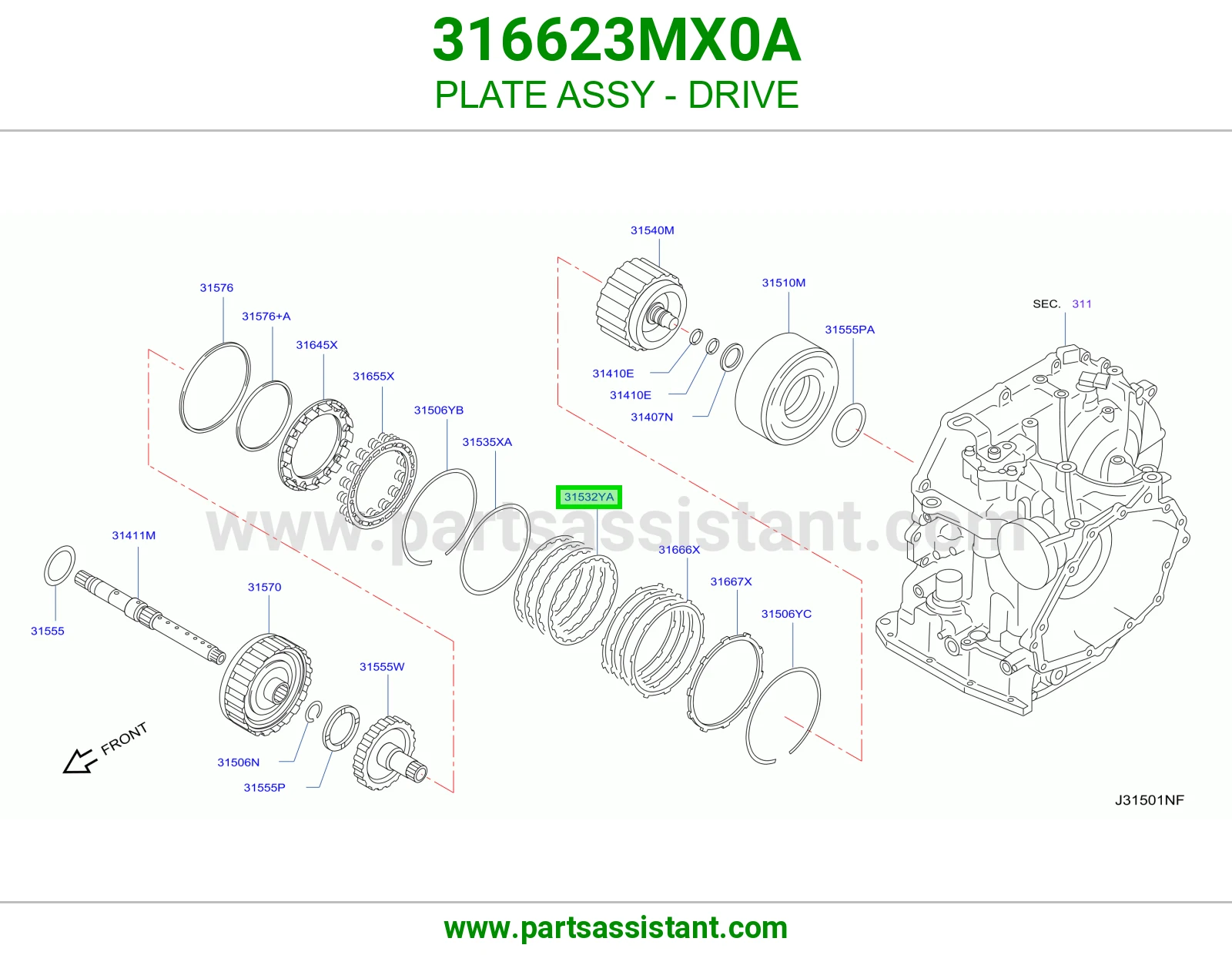 صاج دفع كامل 316623MX0A