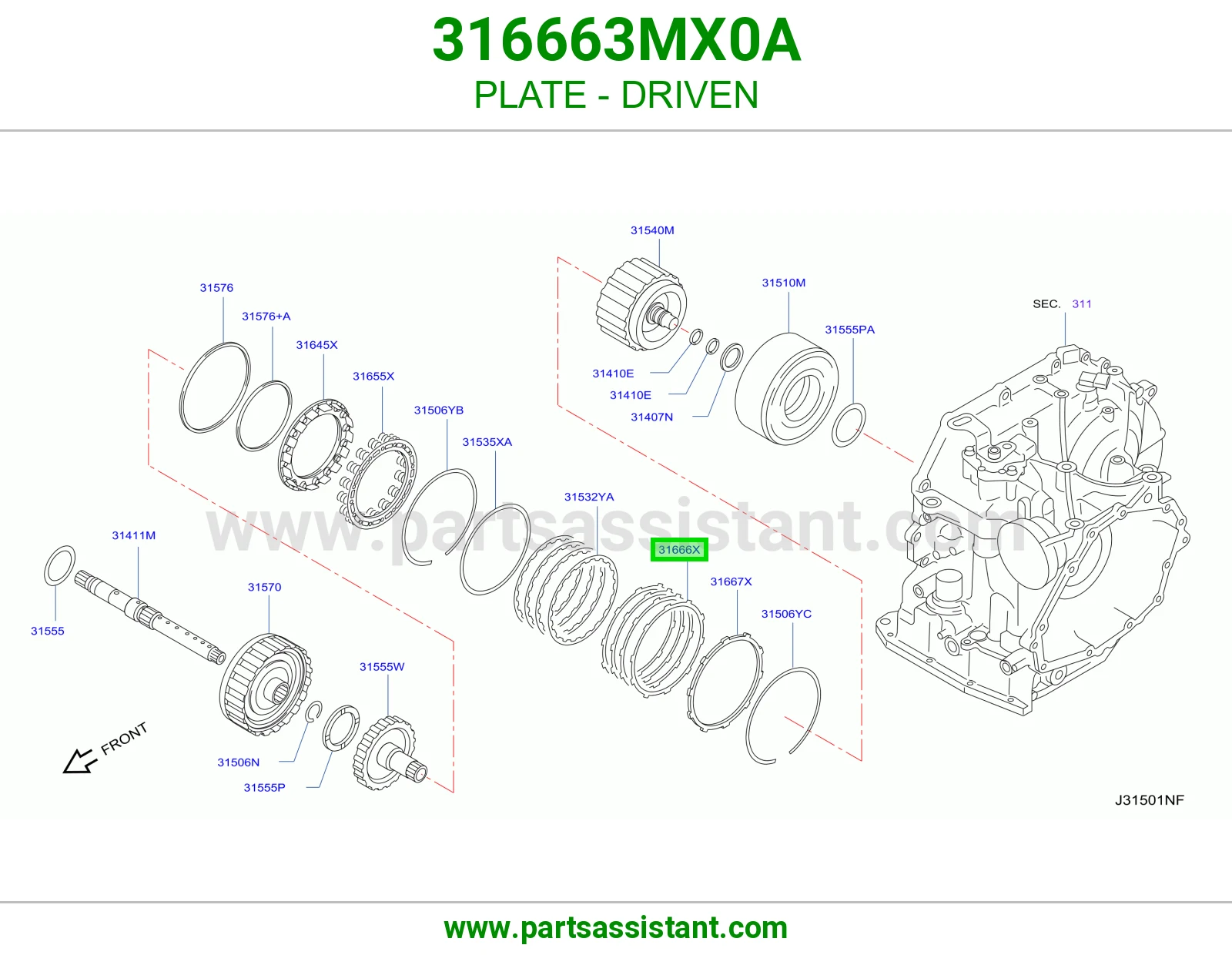 صاجة مدار 316663MX0A