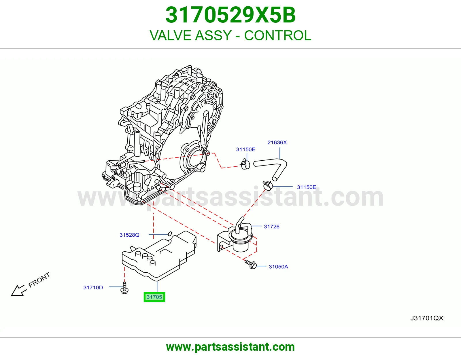 VALVE ASSY - CONTROL 3170529X5B