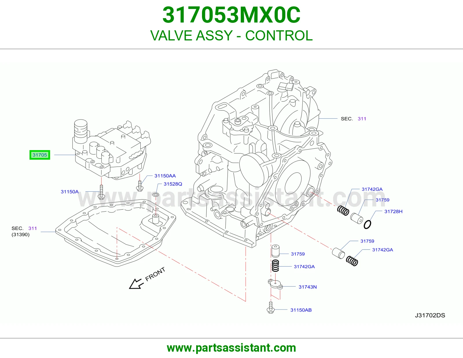 خريطه قير 317053MX0C