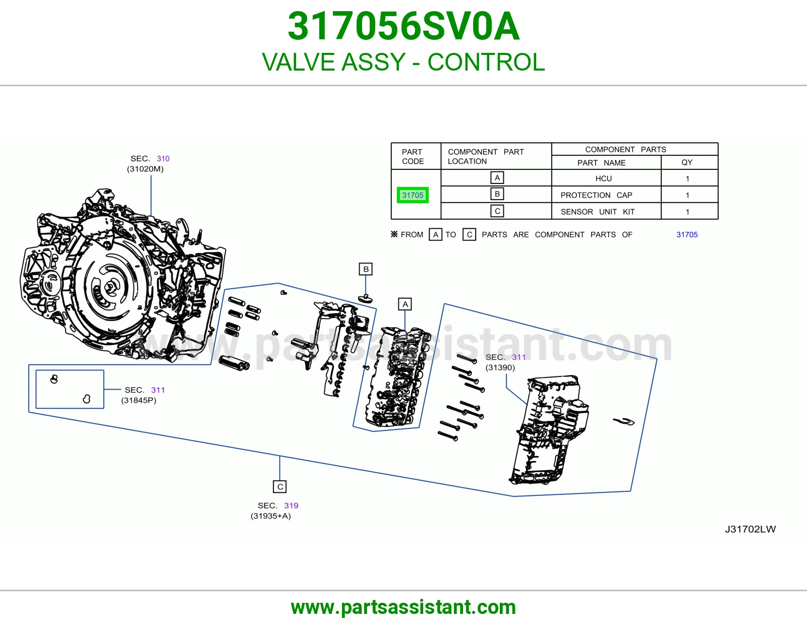 خريطه قير 317056SV0A