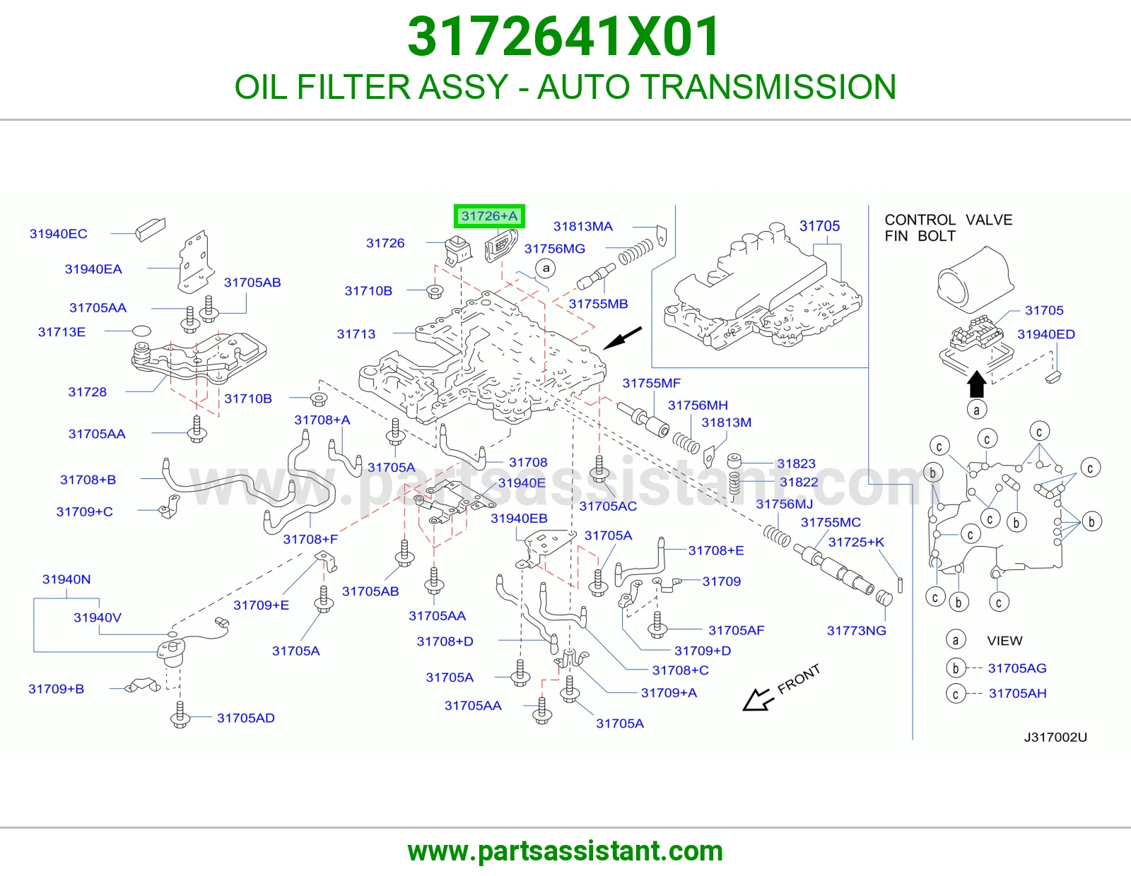 OIL FILTER ASSY 3172641X01