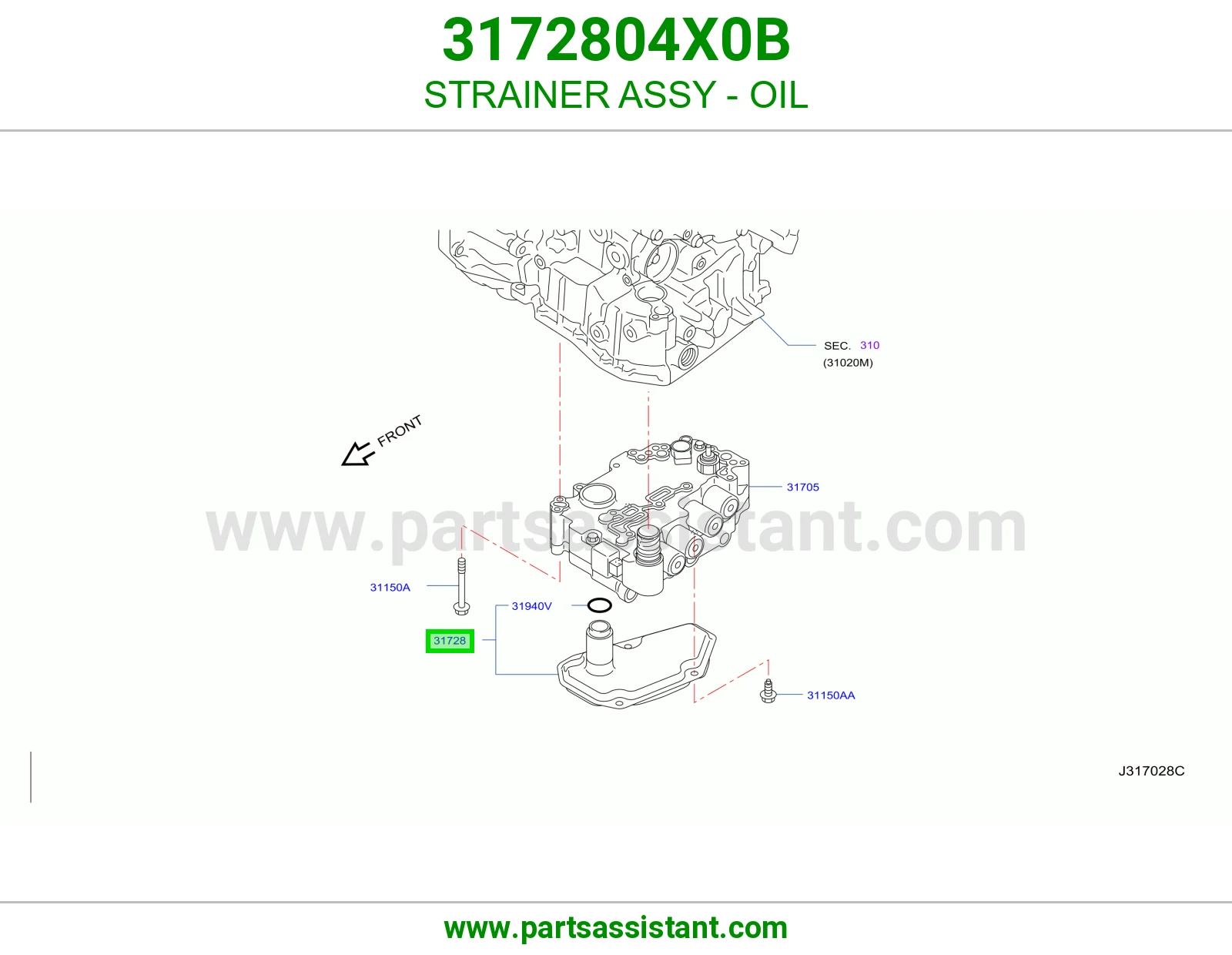 فلتر قير 3172804X0B