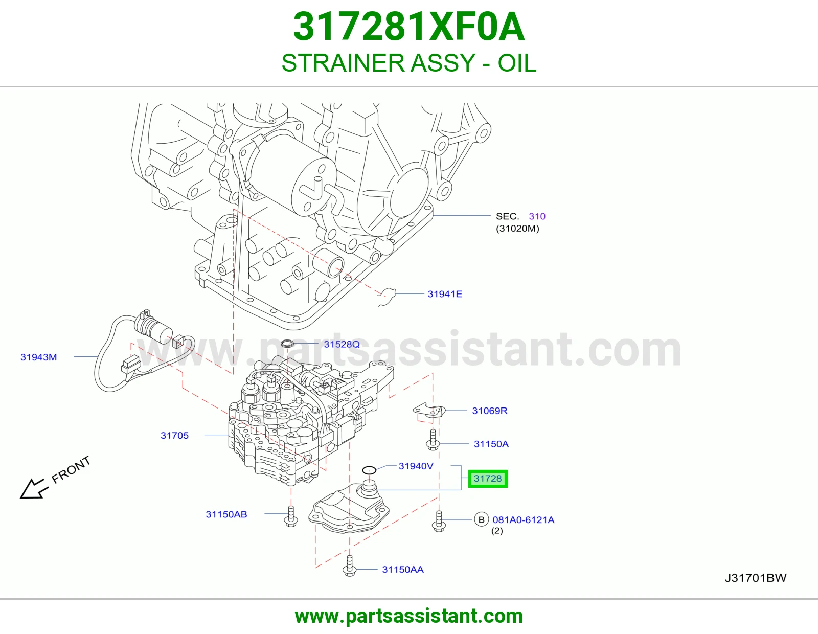 فلتر قير 317281XF0A