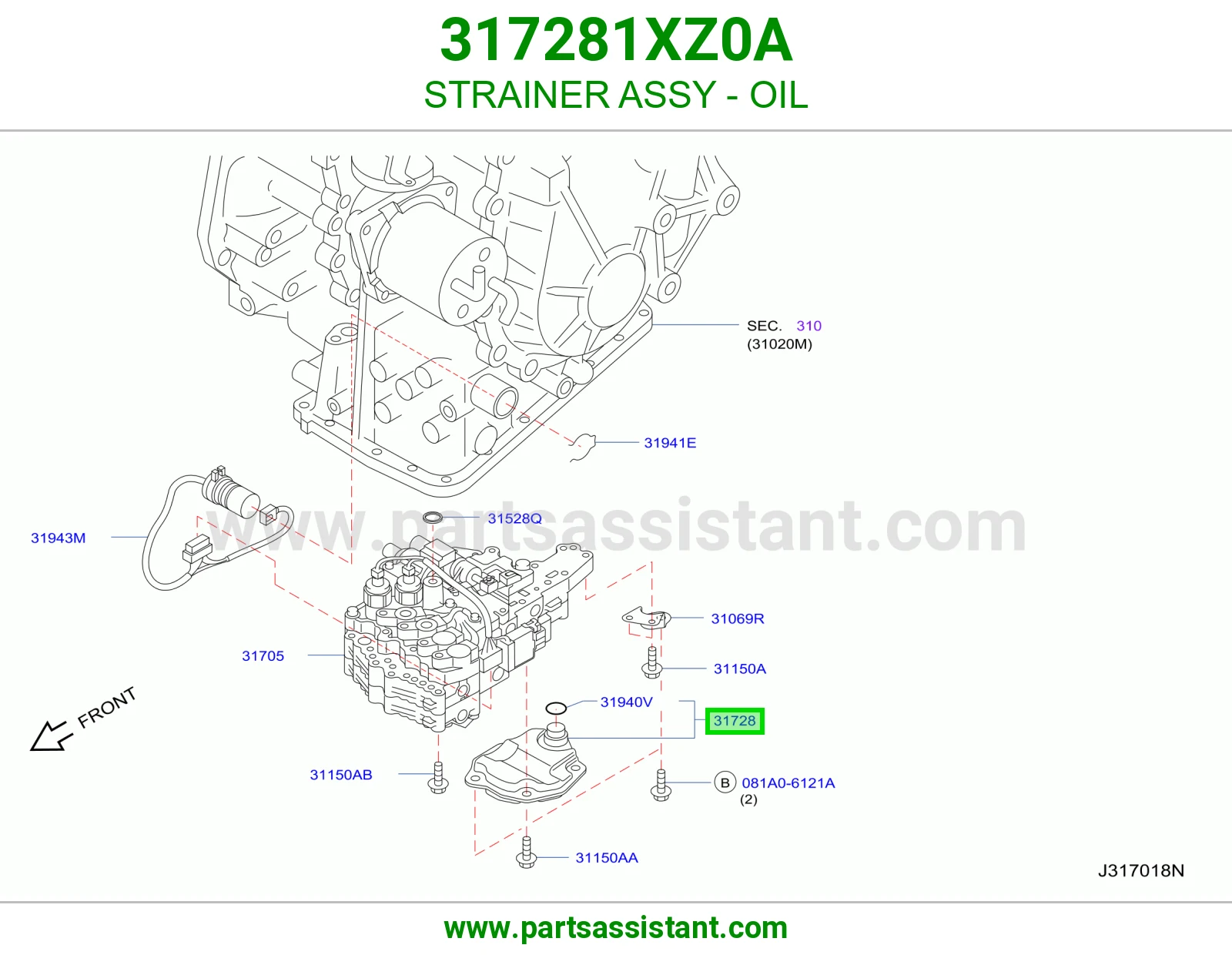 فلتر قير 317281XZ0A