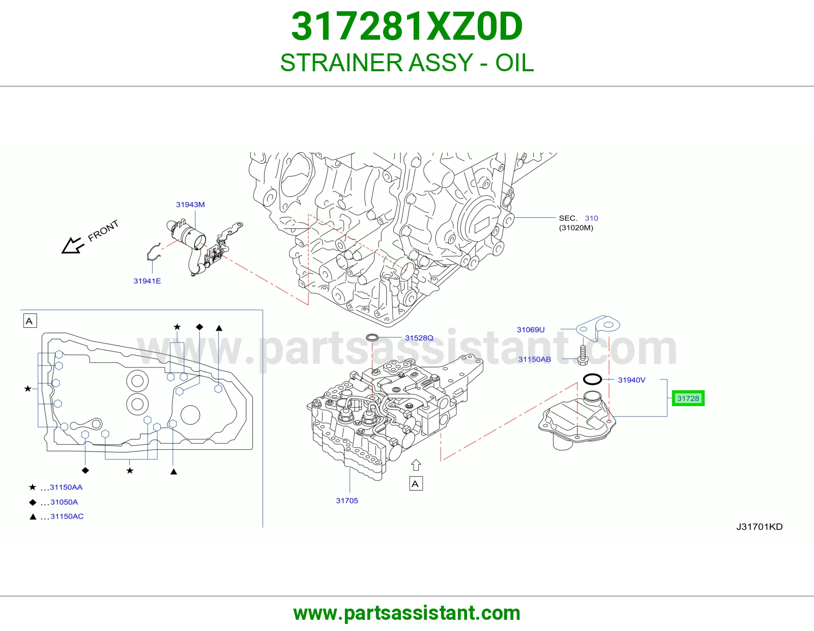 فلتر قير 317281XZ0D