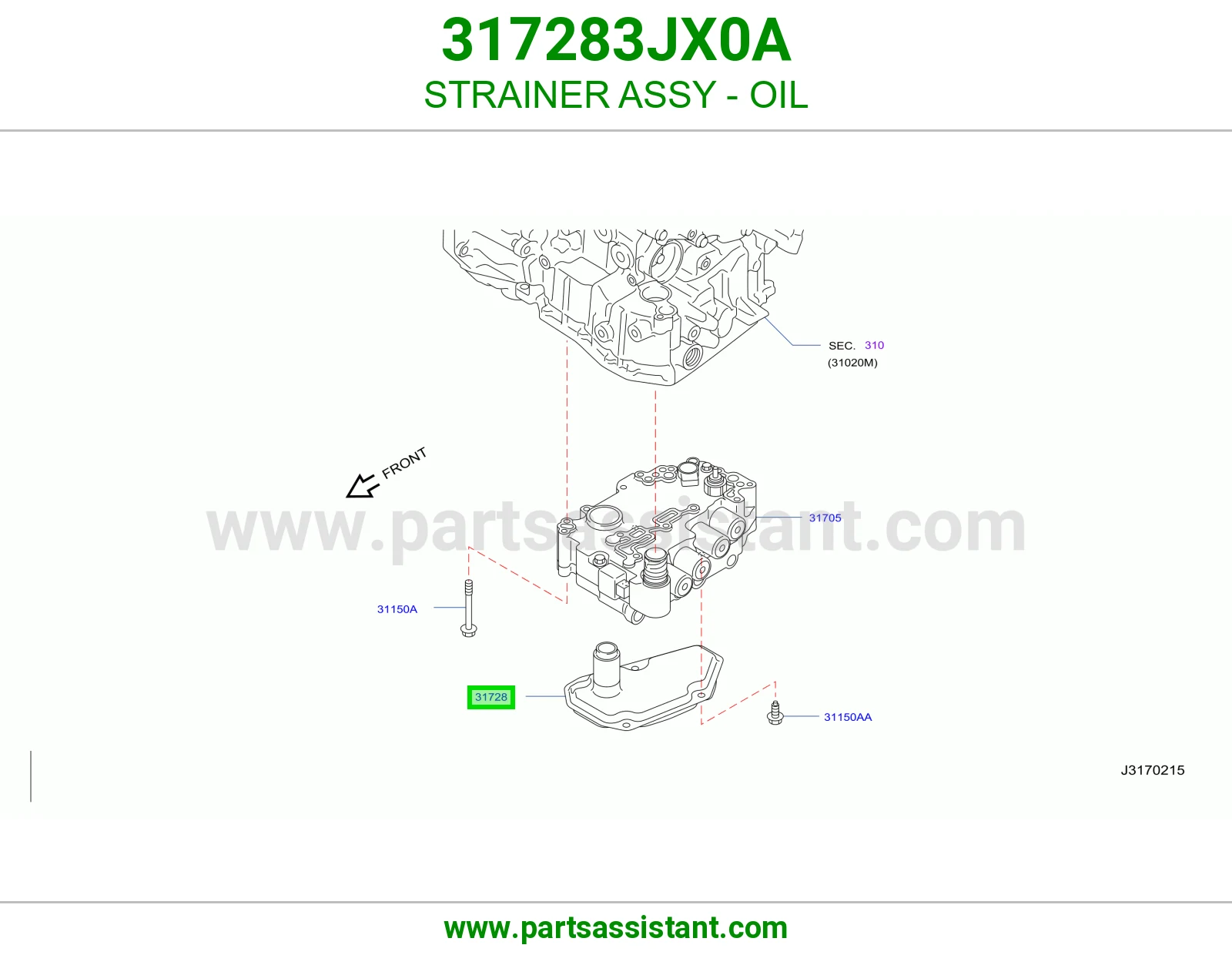 فلتر قير 317283JX0A
