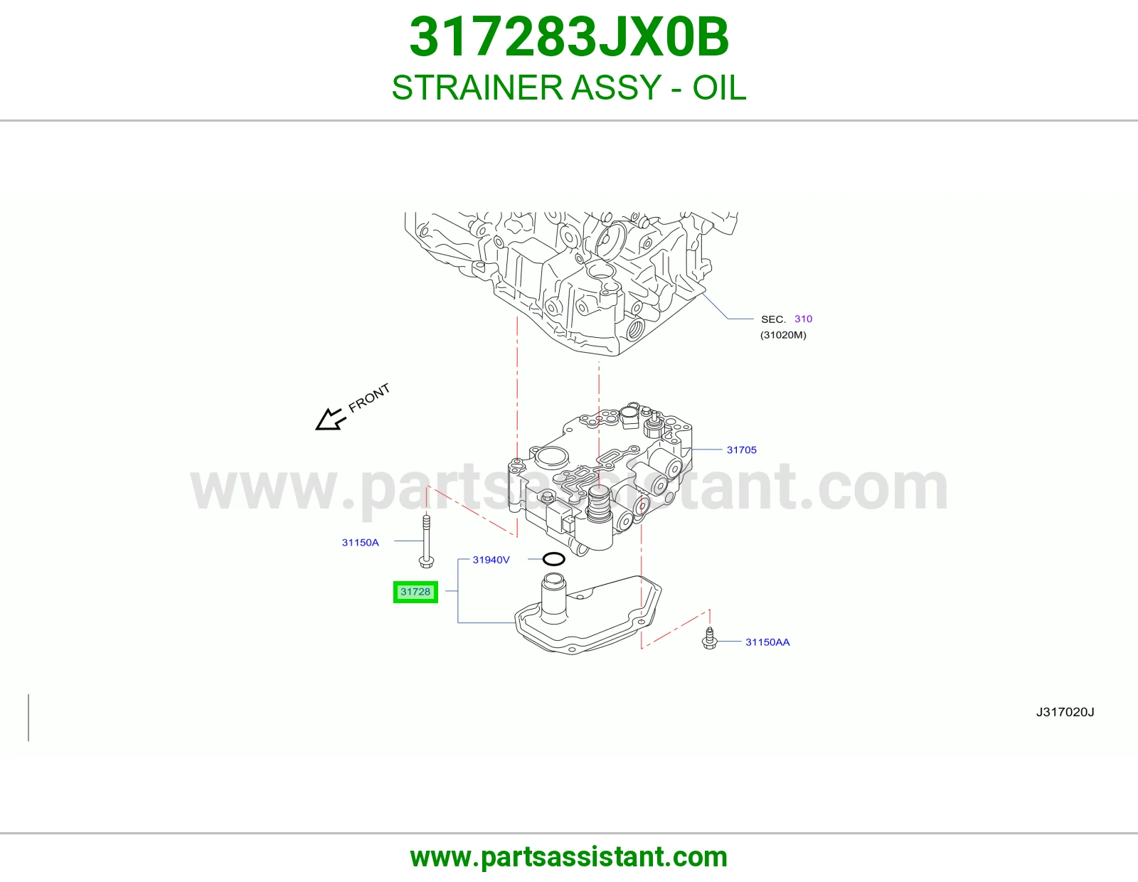 فلتر قير 317283JX0B