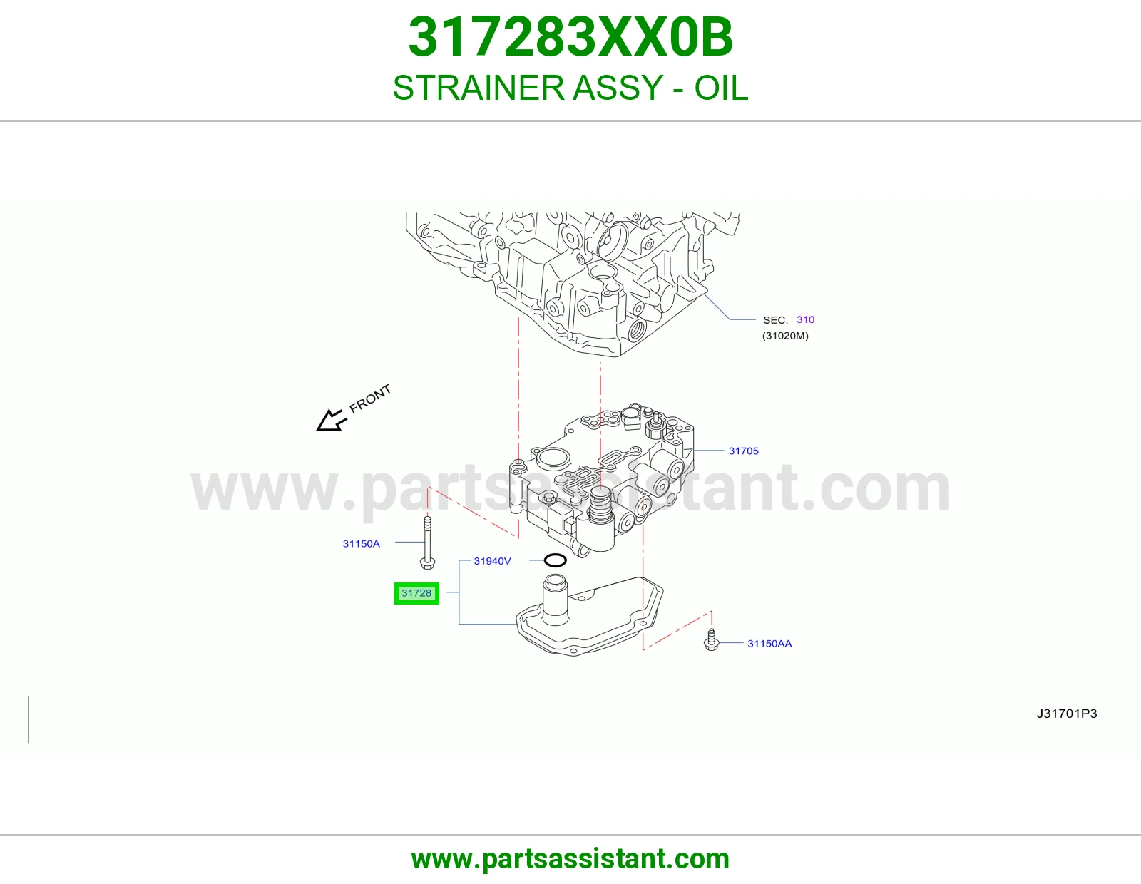 فلتر قير 317283XX0B