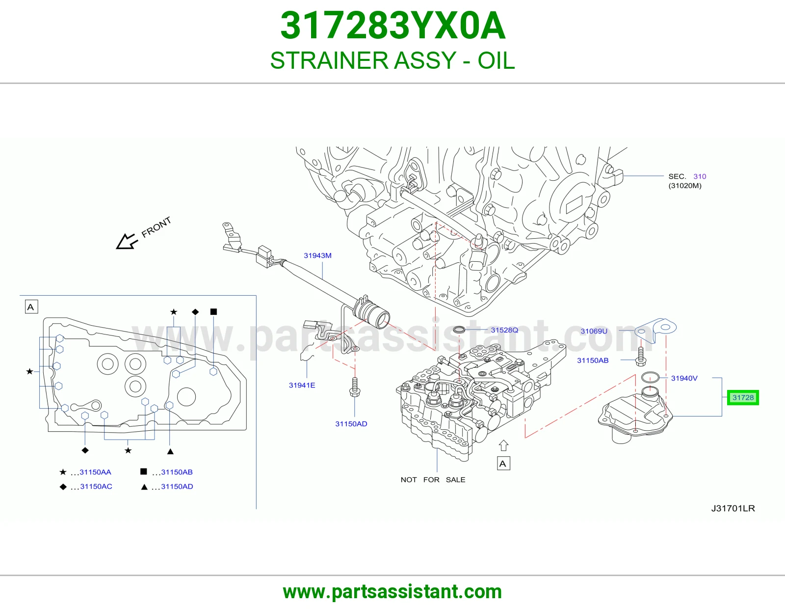 فلتر قير 317283YX0A