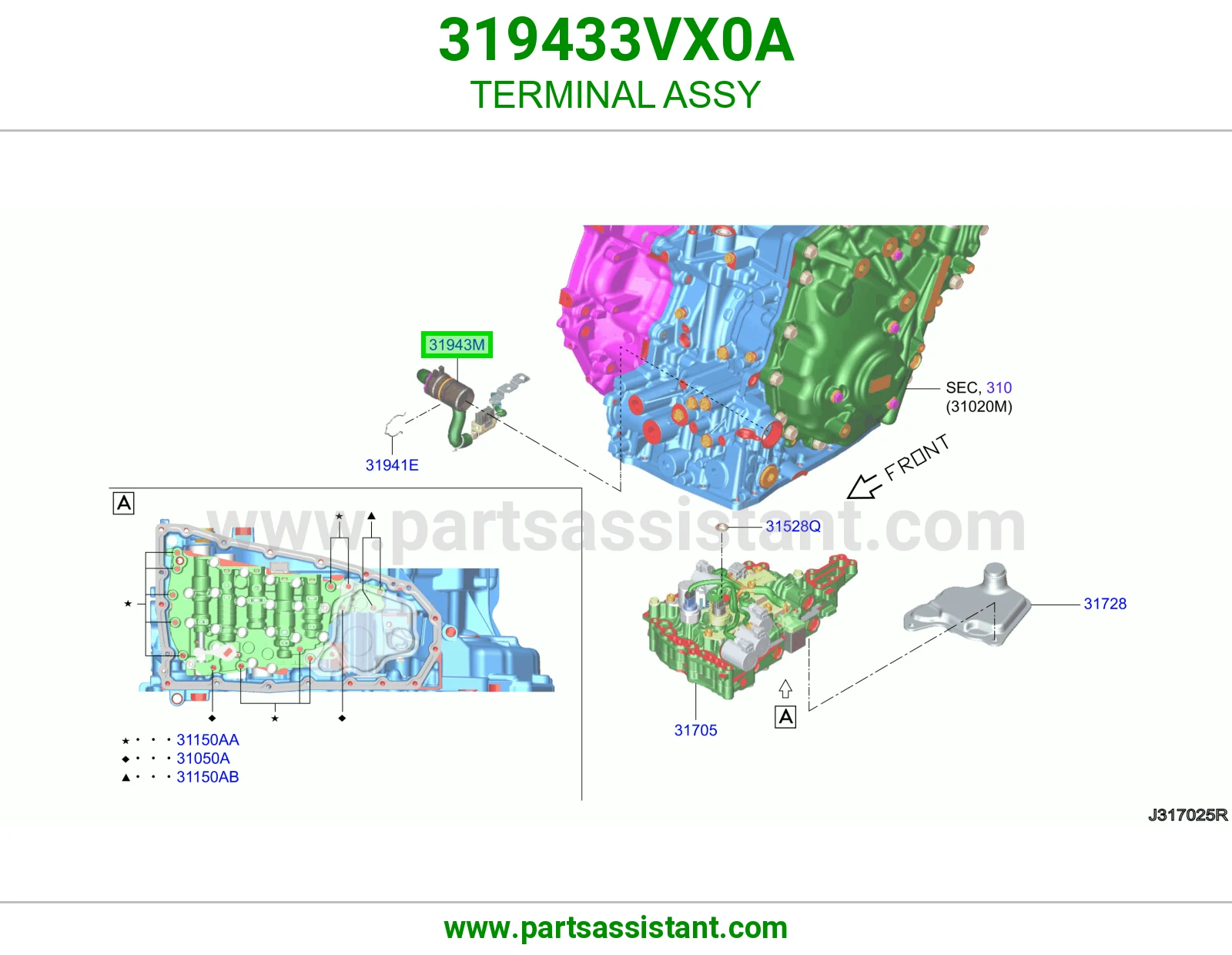 حساس قير سلك طويل 319433VX0A