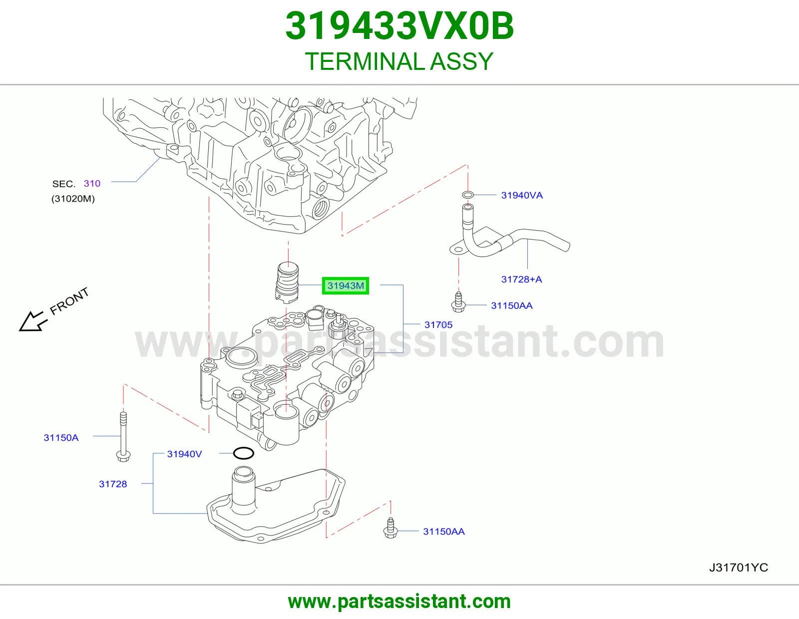 حساس قير سلك طويل 319433VX0B