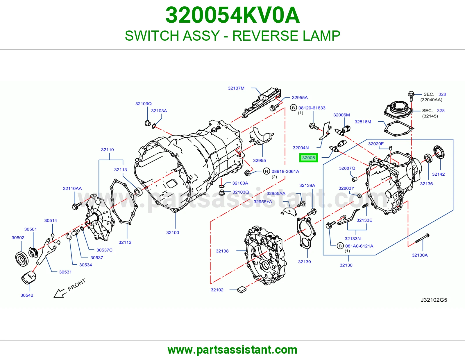 ساعه ريوس 320054KV0A