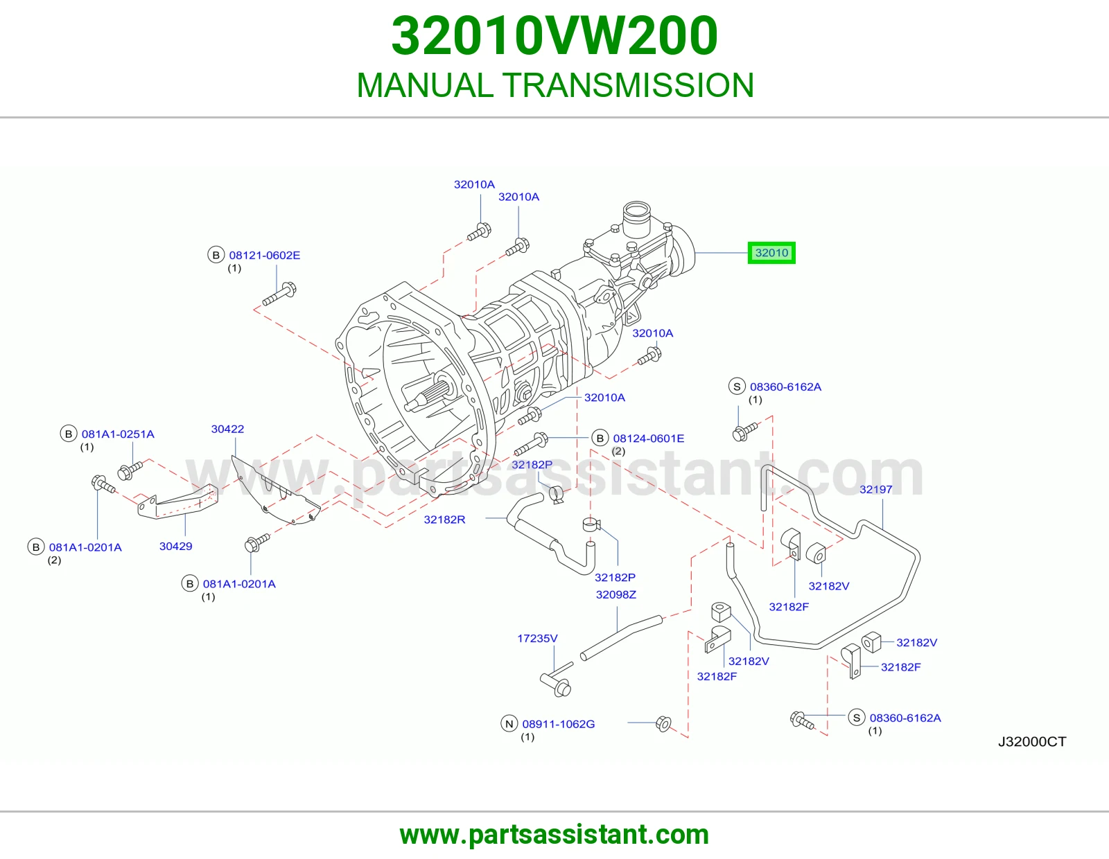قير كامل 32010VW200