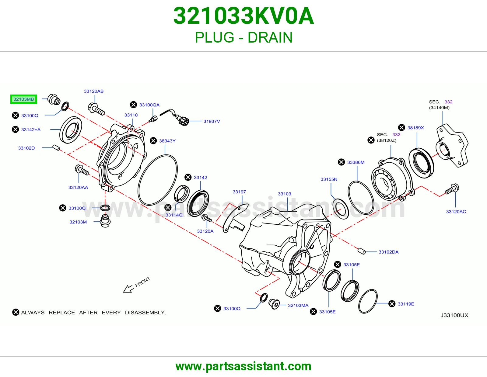صره دفرنس 321033KV0A