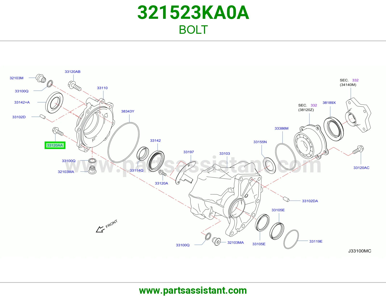 مسمار 321523KA0A