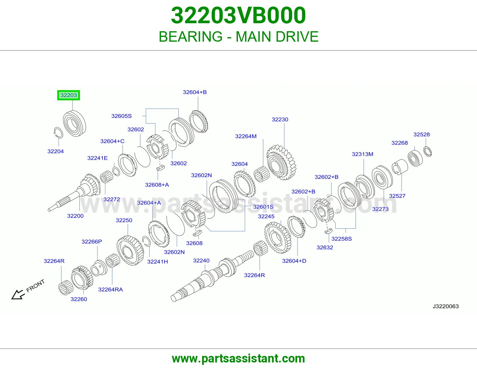 رمان قير 32203VB000