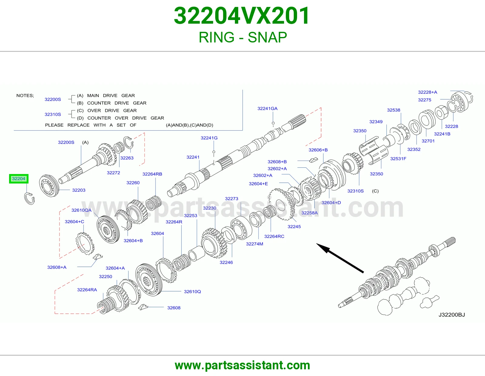 تيله قير 32204VX201