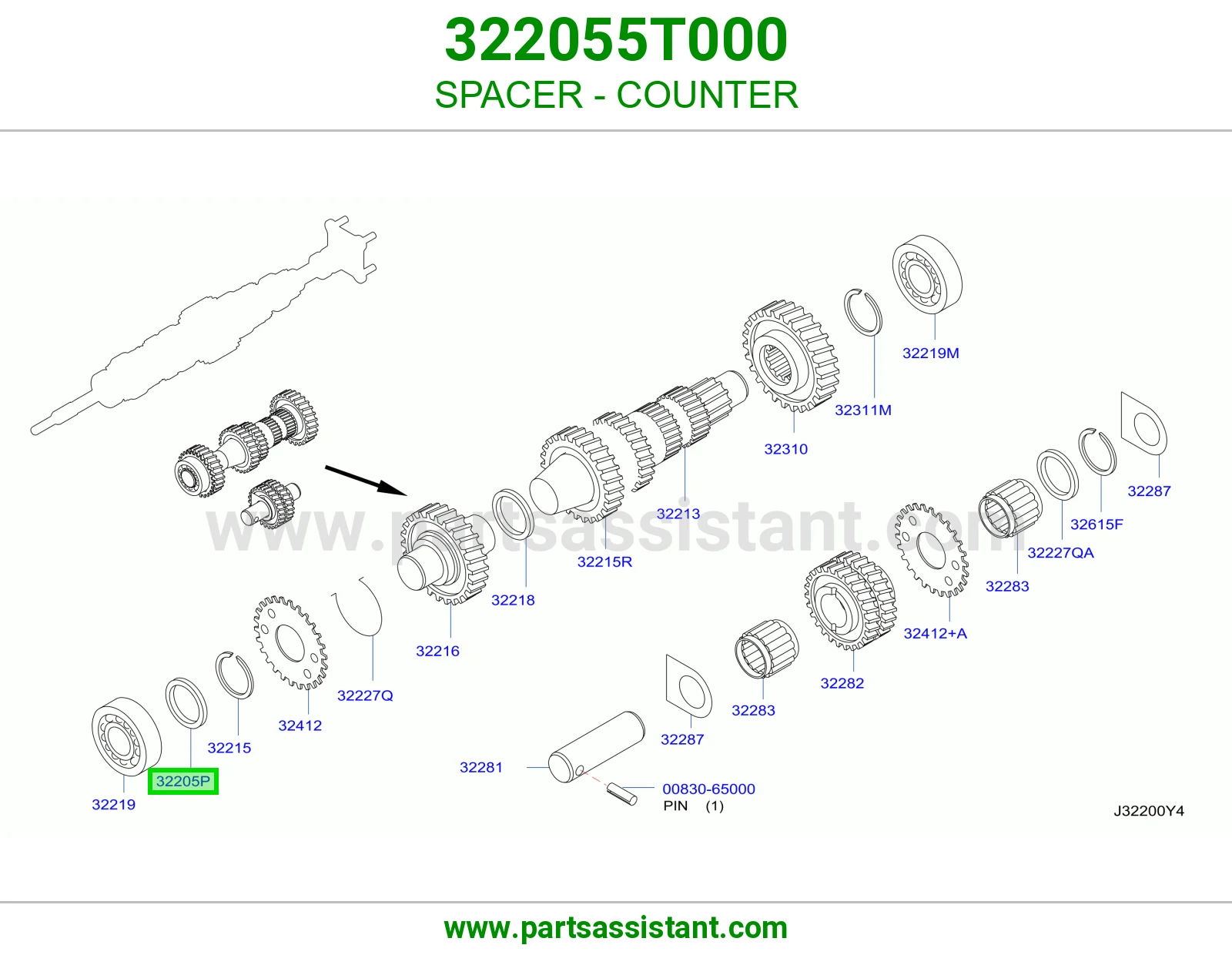 فاصل شجرة 322055T000